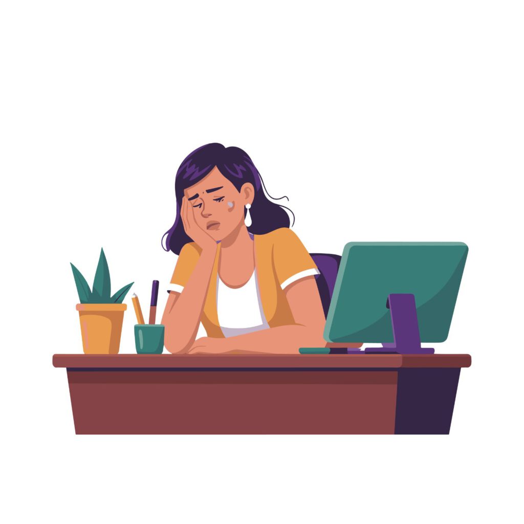 Traurig auf Arbeit Antje Melanie Rieche | Coaching